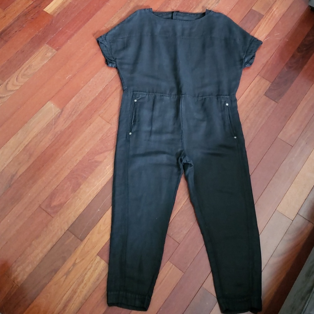 Free People Dark Navy Cropped Jumper Size Med